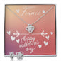 Love Knot Earring & Necklace Set, Fiance necklace gift set, Valentines day gift.