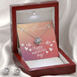 Love Knot Earring & Necklace Set, Girlfriend gift, Valentines day gift,