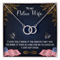 Police wife Perfect Pair Necklace, Personalized gifts