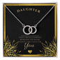 Daughter Never ending love necklace, special occasion gift, birthday gift,