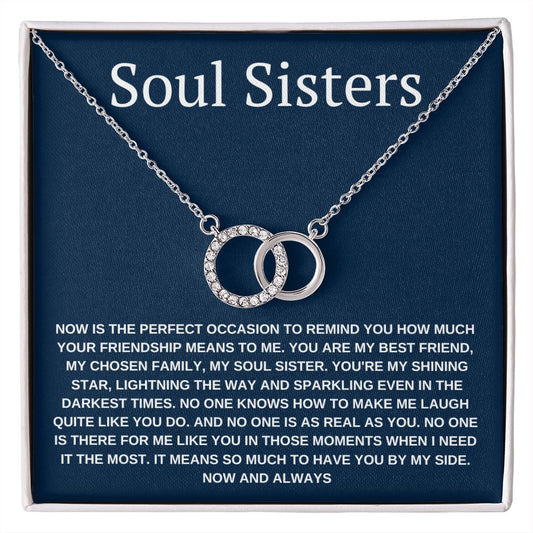 Perfect Pair Necklace , Soul Sisters Necklace, Best friend Necklace,
