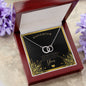 Daughter Never ending love necklace, special occasion gift, birthday gift,