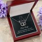 Dear wife - always remember Perfect Pair Necklace