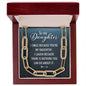 Forever Link Necklace, Daughter gift, Special powerful message,