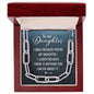 Forever Link Necklace, Daughter gift, Special powerful message,