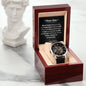 Mens Open Work Watch, Dear Son, Gift or your Son