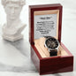 Mens Open Work Watch, Dear Son, Gift or your Son