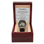 Mens Open Work Watch, For him, I'm sorry gift for him