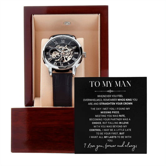 Mens Open Work Watch, To my Man