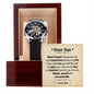 Mens Open Work Watch, Dear Son, Gift or your Son