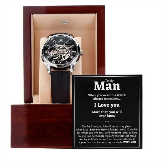 Mens Open Work Watch, My Man,