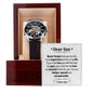 Mens Open Work Watch, Dear Son, Gift or your Son