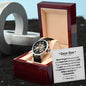 Mens Open Work Watch, Dear Son, Gift or your Son