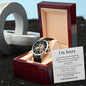 Mens Open Work Watch, For him, I'm sorry gift for him