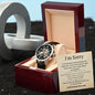Mens Open Work Watch, For him, I'm sorry gift for him