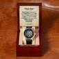 Mens Open Work Watch, Dear Son, Gift or your Son