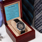 Mens Open Work Watch, For him, I'm sorry gift for him