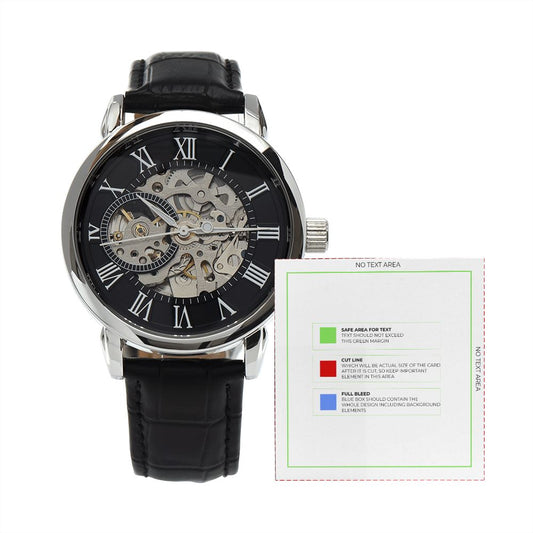 Mens Open Work Watch,