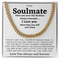 My soulmate, For him, Cuban Chain Necklace