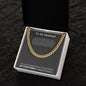 Cuban link chain, For him, special gift for your loved one.