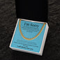 Cuban link chain, For him, I'm sorry gift for him