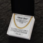 Cuban link chain, For him, Dear Son, For My son, To my Son gift