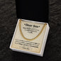 Cuban link chain, For him, Dear Son, For My son, To my Son gift