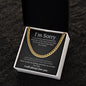 Cuban link chain, For him, I'm sorry gift for him