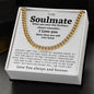 My soulmate, For him, Cuban Chain Necklace