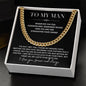 Cuban Link Chain, To my Man Necklace,
