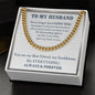 Cuban link chain, For him, To My Husband