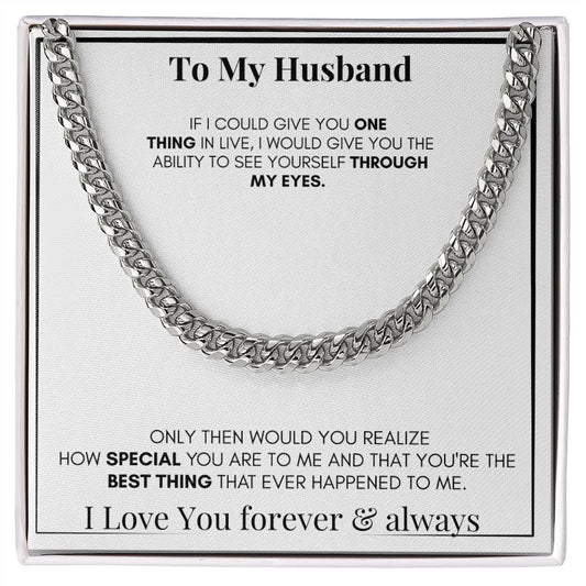 Cuban link chain, For him, special gift for your loved one.