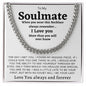 My soulmate, For him, Cuban Chain Necklace