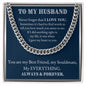 Cuban link chain, For him, To My Husband