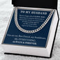 Cuban link chain, For him, To My Husband