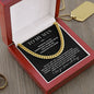 Cuban Link Chain, To my Man Necklace,