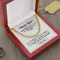 Cuban link chain, For him, Dear Son, For My son, To my Son gift