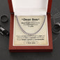 Cuban link chain, For him, Dear Son, For My son, To my Son gift