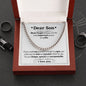 Cuban link chain, For him, Dear Son, For My son, To my Son gift