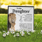 To my Daughter, Lion, From Dad Necklace