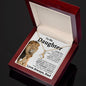 To my Daughter, Lion, From Dad Necklace