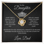 To my Daughter Necklace, Special Gift, Just because gifts. Gifts for her.