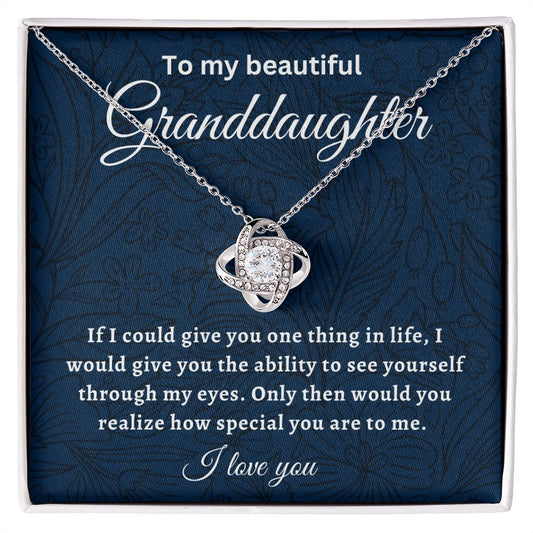 To my Beautiful Granddaughter, Gift for her, Granddaughter gift, Necklace,