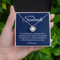 To my Soulmate Necklace, Gift for her, Mom, Mother, Friend, Girlfriend, Boyfriend, sister,