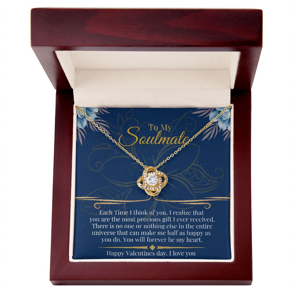 Love Knot Necklace, Soulmate, Valentines day gift