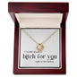 Funny Gift for Friend, Sister, Best Friend, Woman Necklace, I'd Shank a Bitch for You, Funny Birthday Gift, 14kt Gold Filled, Rose, Silver W