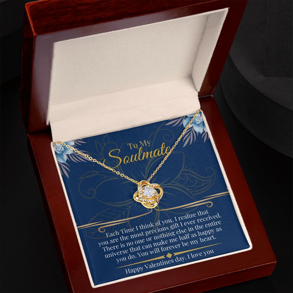 Love Knot Necklace, Soulmate, Valentines day gift