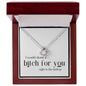 Funny Gift for Friend, Sister, Best Friend, Woman Necklace, I'd Shank a Bitch for You, Funny Birthday Gift, 14kt Gold Filled, Rose, Silver W