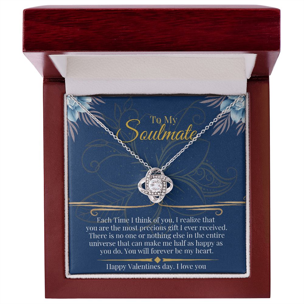 Love Knot Necklace, Soulmate, Valentines day gift