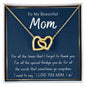 Interlock love Necklace, MOM gift, women, girls, moms, female,